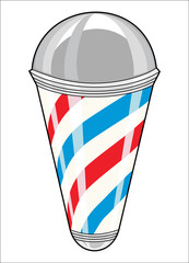 Vintage classic barber pole