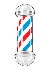 Vintage classic barber pole