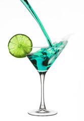 Martini splash with lime