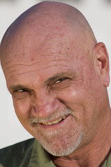 Bald male headshot