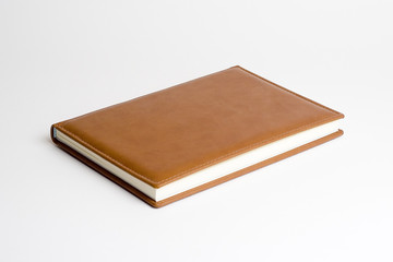 open book with white sheets isolated over white