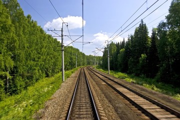 Fototapeta na wymiar droga kolejowa