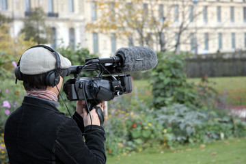 Caméraman en action