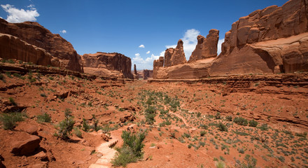 Die Park Avenue im Arches National Park in Utah