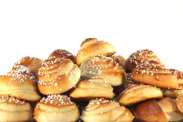 Sweet buns in big bunch