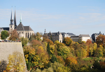 A view on the city of Luxembourg