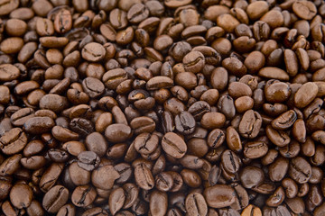 Kaffeebohnen als Hintergrund