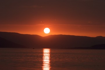 Fototapeta premium Red sunset