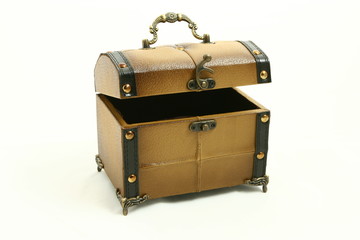 Isolated old chest