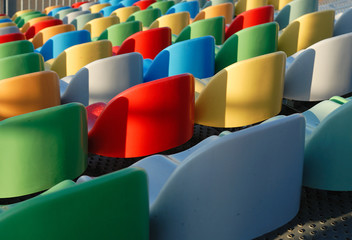 gradins de couleurs