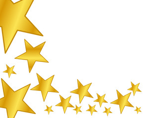 Arrière-plan d'étoiles dorées