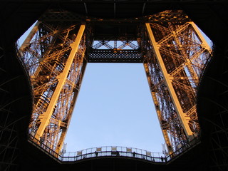 Sous la tour Eiffel