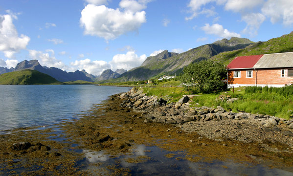 Fjord dans le iles Lofoten