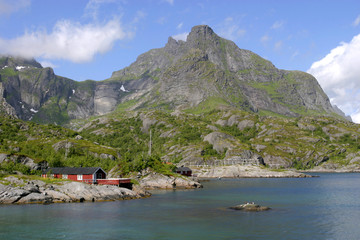 Fjord dans le iles Lofoten