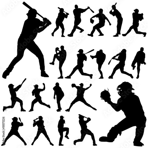"baseball player vector" Stock image and royalty-free vector files on