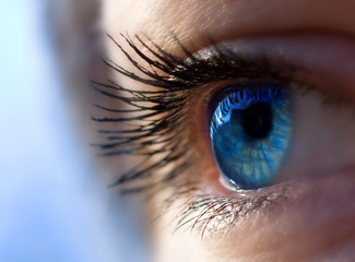 Bright, fashion eye, beautiful make up