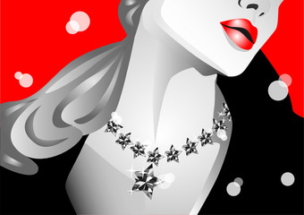 donna con collana