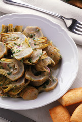 Carciofi in padella - Contorno - Ricette della Toscana