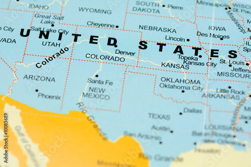 "Close up of United States on map" Stock photo and royalty-free images