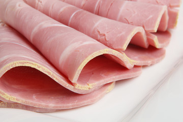 Smoked ham slices