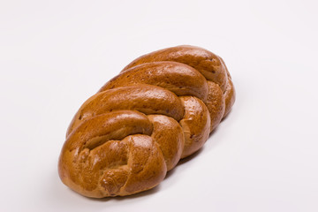 food series: white bread over white background