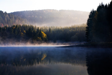 Obraz na płótnie Canvas Autumn forest lake 2