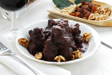 Cinghiale in dolce forte - Secondi carne - Ricetta Toscana