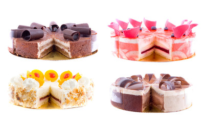 beautiful cake. on white isolated