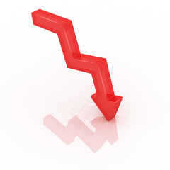 Decreasing arrow