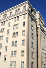 Fototapeta premium Newly built office center in Moscow