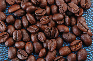 Coffee Beans  on the black background