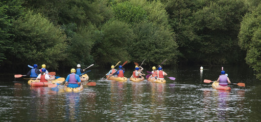 groupe canoe riviere