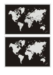 world map - vector illustration