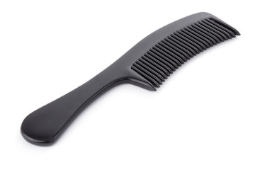 Black comb isolated on a white background