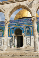 Fototapeta na wymiar Kopuła na Skale, słynny meczet w Jerozolimie