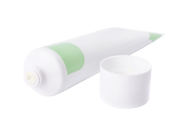 Ointment tube isolated on a white background
