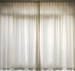 White curtains