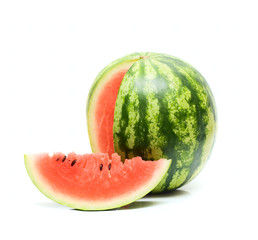 Sweet Watermelon isolated on white