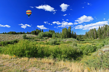 The Grand Teton National Park in Wyoming USA