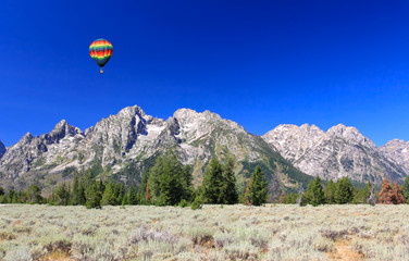 The Grand Teton National Park in Wyoming USA
