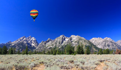 The Grand Teton National Park in Wyoming USA
