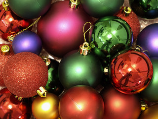 bright baubles for christmas decorations