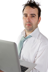 Stressed and Messy Business Man