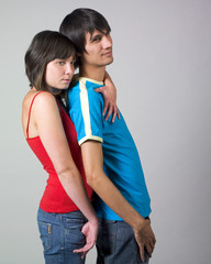 Naklejka premium Young couple