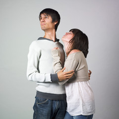 young couple arguing