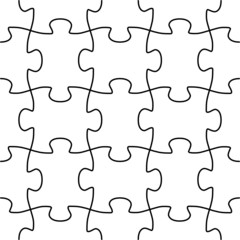 Seamless vector shape of puzzle game