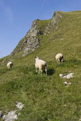 Hope Valley in Peak District National Park Derbyshire England