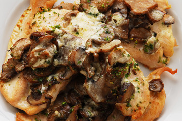 Fesa di tacchino con funghi - Secondi carne Ricetta Toscana