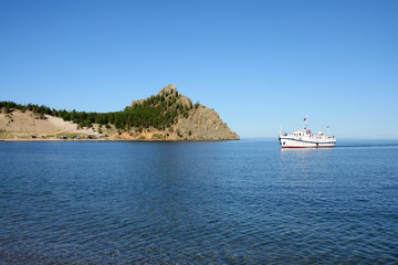 Obraz premium Landscape at the Baikal lake in Siberia.