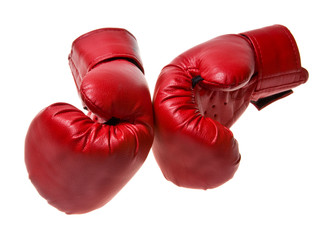 Boxing gloves isolated on white